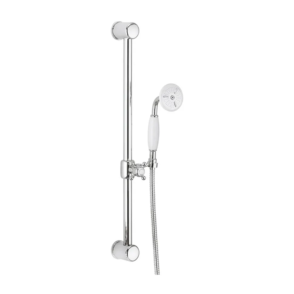 Crosswater Belgravia 600mm Slide Rail Kit with Handset & Hose - Chrome