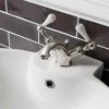 Crosswater Belgravia Twin Lever Mono Basin Mixer & Pop-Up Waste