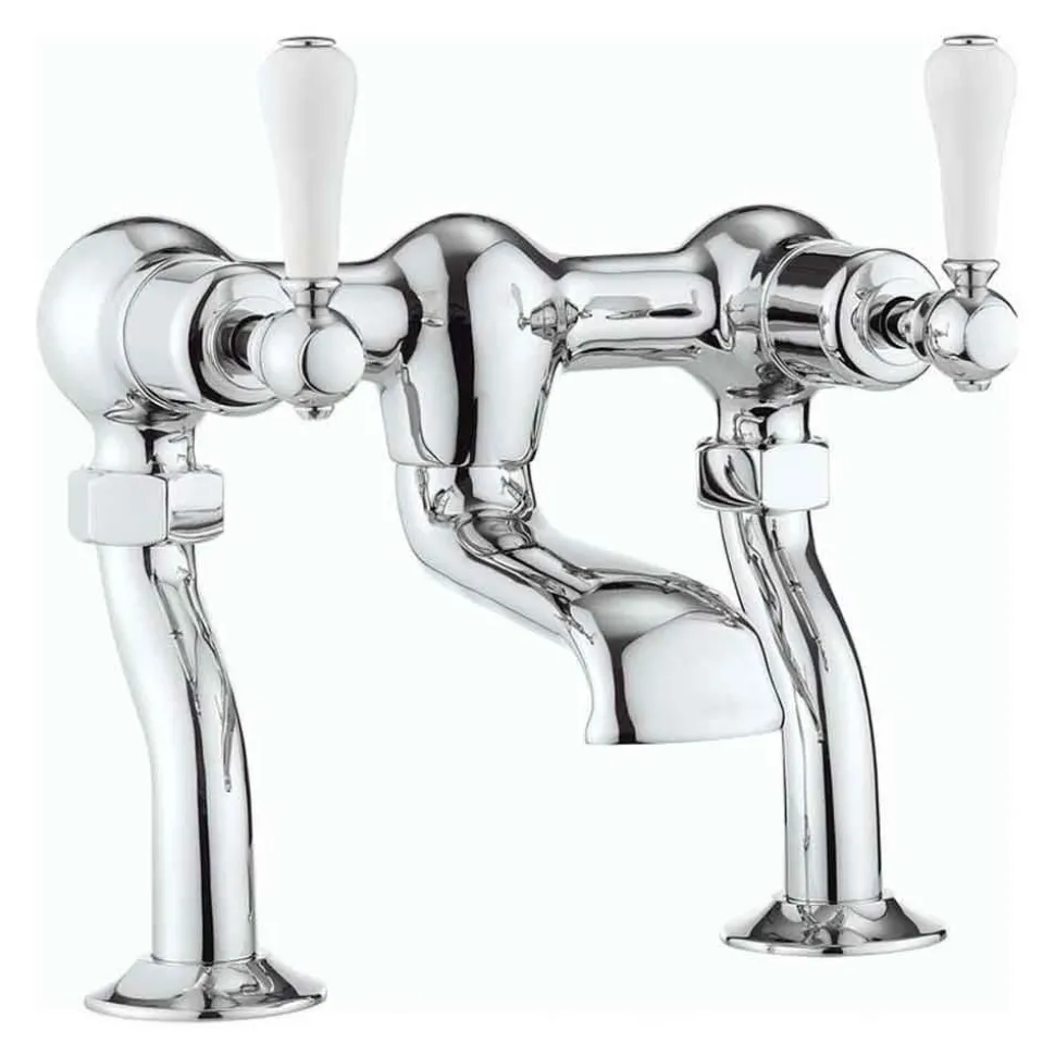 Crosswater Belgravia Twin Lever Bath Filler - Chrome