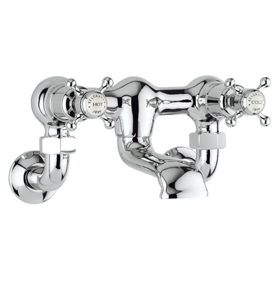 Crosswater Belgravia Wall Unions - Chrome