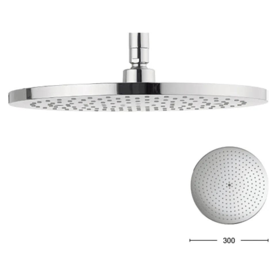 Crosswater Central 300mm Fixed Head Brass
