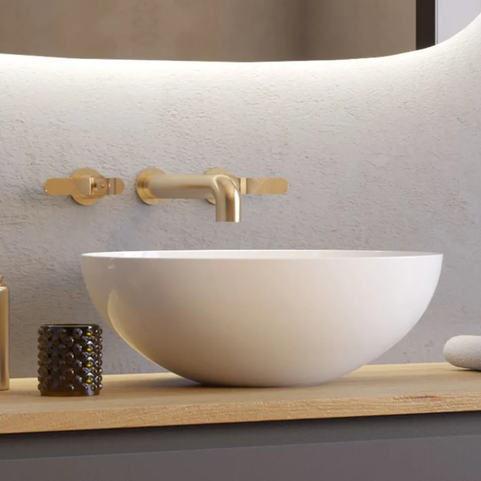 Crosswater Circus White Round Countertop Basin