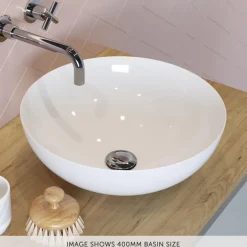 Crosswater Circus White Round Countertop Basin