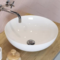 Crosswater Circus White Round Countertop Basin