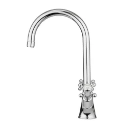 Crosswater Cucina Belgravia Crosshead Twin Handle Kitchen Mixer with Swivel Spout