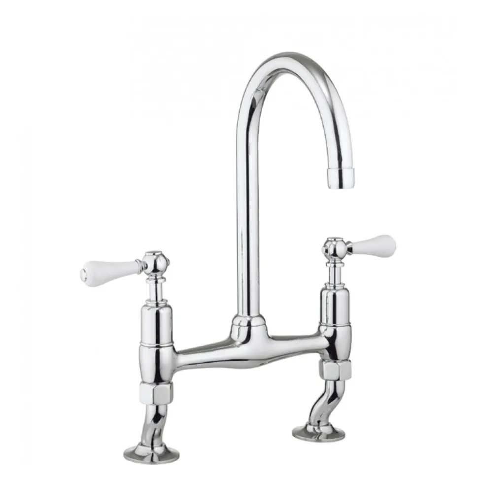 Crosswater Cucina Belgravia Lever Dual Handle Kitchen Mixer