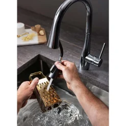 Crosswater Cucina Cook Mono Kitchen Mixer with Concealed Dual Function Pull Out Spray Head