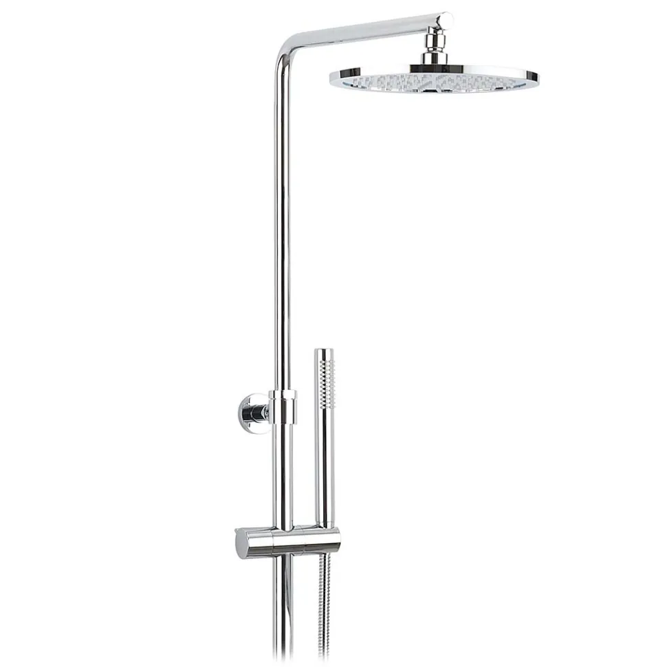 Crosswater Curve Exposed Thermostatic Shower Valve with Rigid Riser & Handset Kit