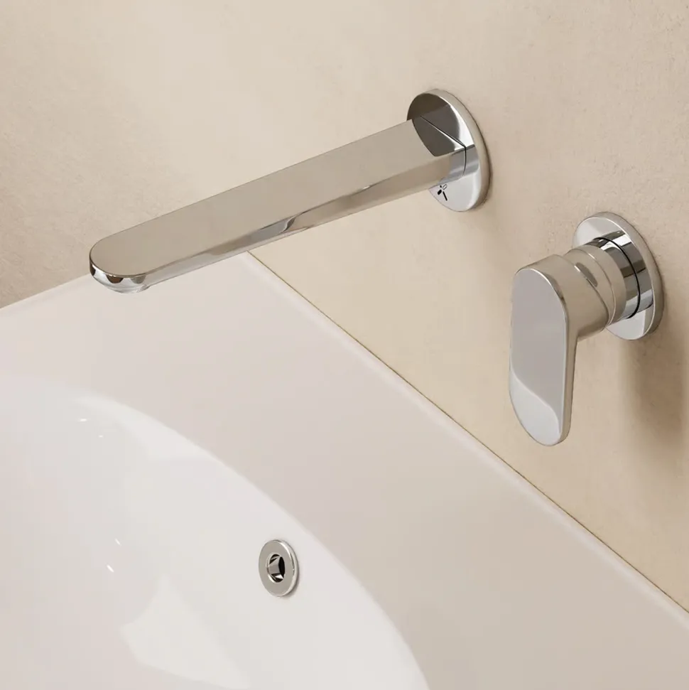 Crosswater Drift 2 Hole Wall Mounted Basin Mixer Tap
