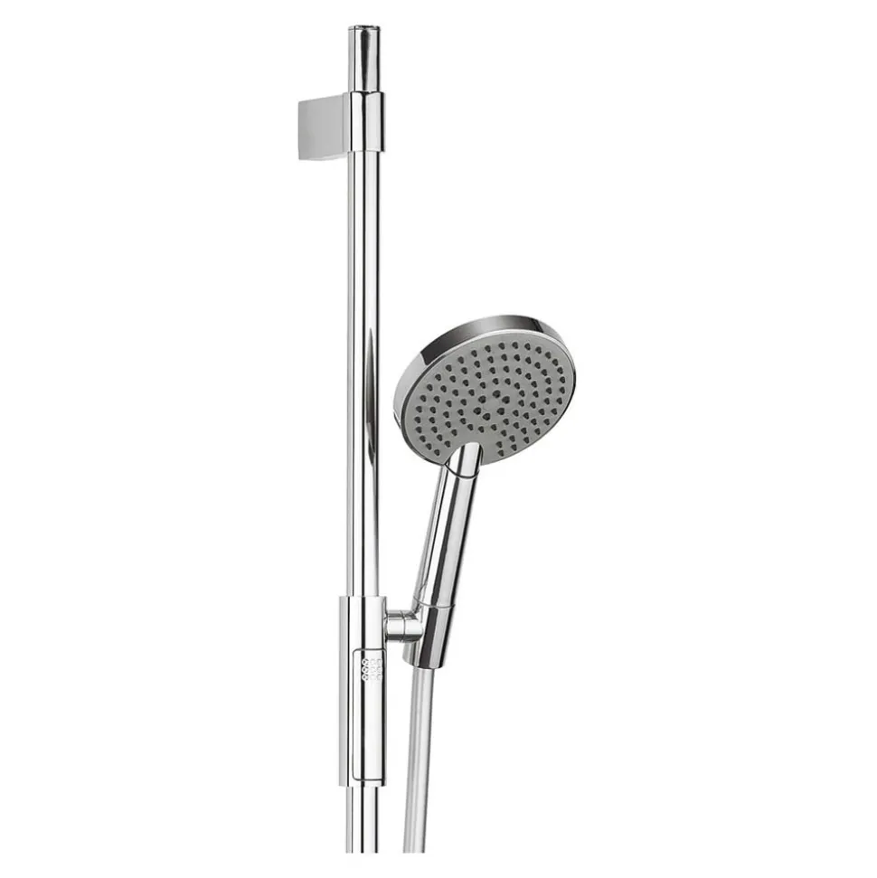 Crosswater Ethos Push Button Slide Rail Kit with Easy Clean Hose & 3 Mode Shower Handset