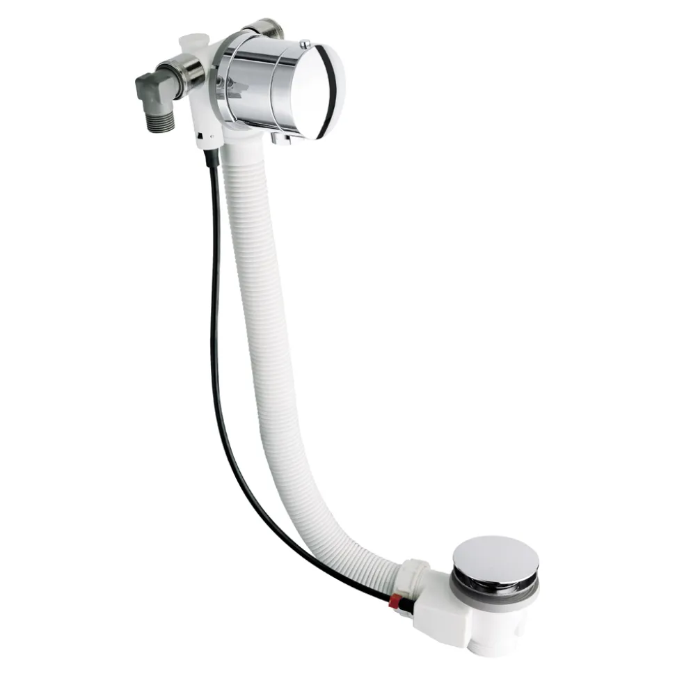 Crosswater Extended Bath Pop-Up Waste with Bath Filler 90cm