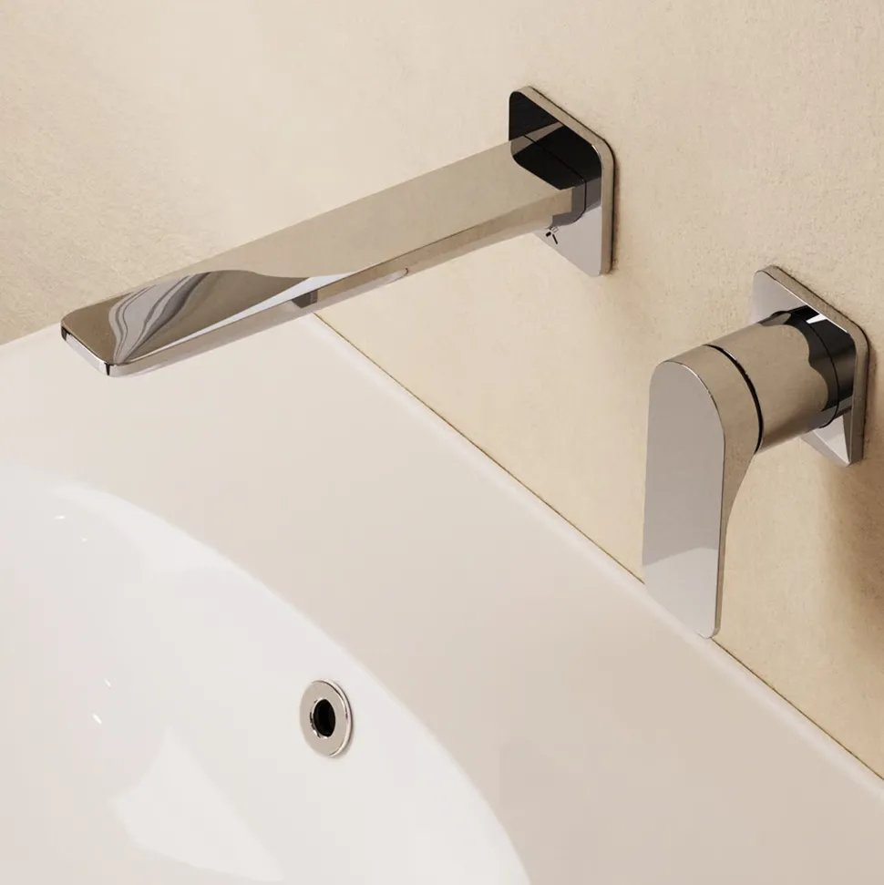 Crosswater Fuse 2 Hole Wall Mounted Basin Mixer Tap