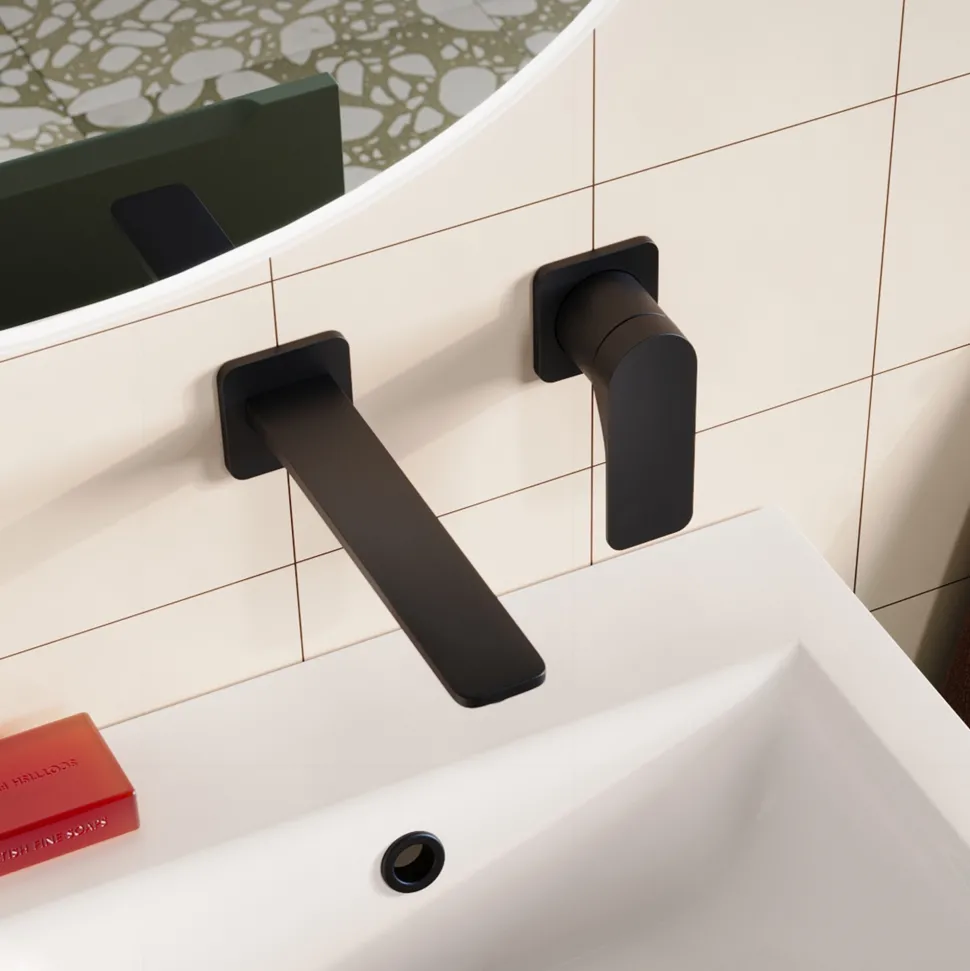 Crosswater Fuse 2 Hole Wall Mounted Basin Mixer Tap