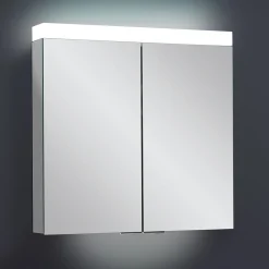 Crosswater Image Illuminated Mirror Cabinet with Shaver Socket & Colour Change LED's - 500, 700 & 900mm