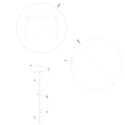 Crosswater Infinity Round Framed Mirror with Demister Pad - 500mm, 600mm & 700mm