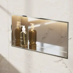 Crosswater Inset LED Illuminated Shower Niche - 610 x 305mm