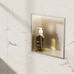 Crosswater Inset LED Illuminated Shower Niche - 305 x 305mm