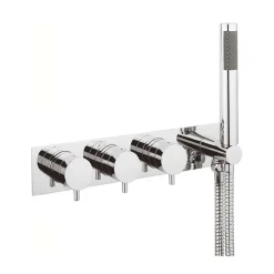 Crosswater Kai Lever 3 Outlet Concealed Thermostatic Shower Valve with Handset Kit