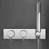 Crosswater Kai Lever 2 Outlet Concealed Thermostatic Shower Valve with Handset