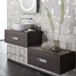 Crosswater Kai Lever Wall Mounted Basin Set with Cover Plate