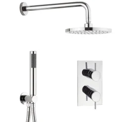 Crosswater Kai 2 Outlet 2 Handle Shower Bundle - Chrome