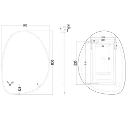Crosswater Mada LED Illuminated Mirror with Demister Pad