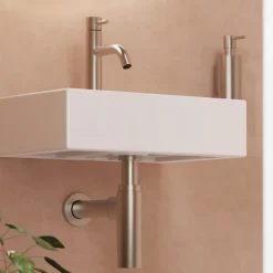 Crosswater Millennium Tall Bottle Trap - Brushed Nickel