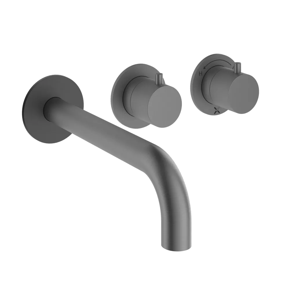 Crosswater Module 3 Outlet 2 Handle Concealed Thermostatic Shower Valve & Bath Spout