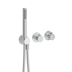 Crosswater Module 3 Outlet 2 Handle Concealed Thermostatic Shower Valve & Shower Handset