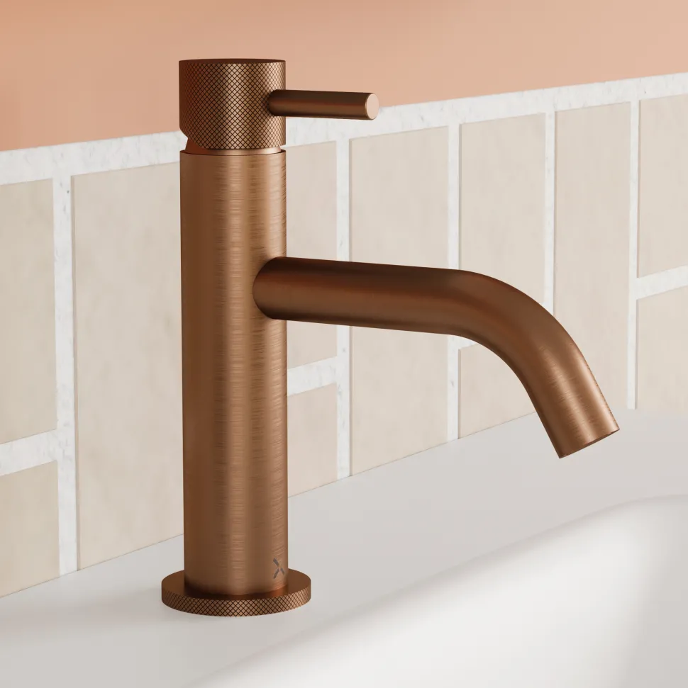 Crosswater MPRO Basin Mixer Tap with Knurled Detailing