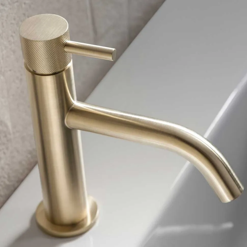 Crosswater MPRO Basin Mixer Tap with Knurled Detailing