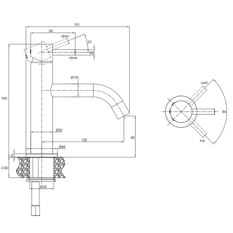 Crosswater MPRO Basin Mixer Tap