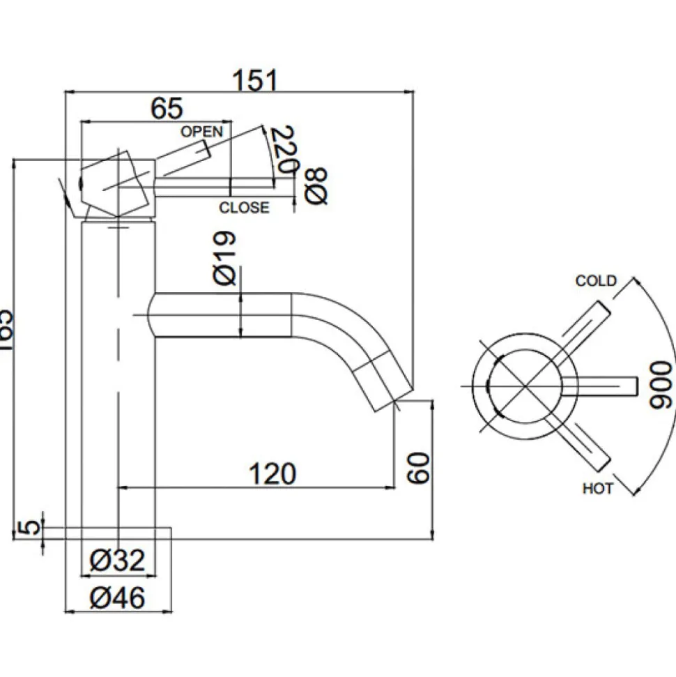 Crosswater MPRO Basin Mixer Tap
