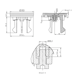 Crosswater MPRO Basin Overflow Cover