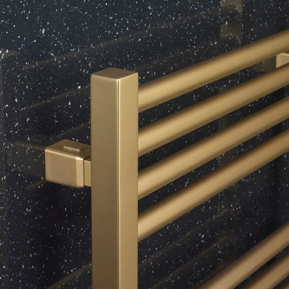 Crosswater MPRO Brushed Brass Heated Towel Rail