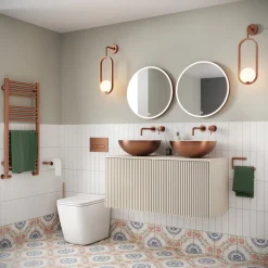 Crosswater MPRO Brushed Bronze Heated Towel Rail
