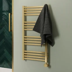 Crosswater MPRO Electric Brushed Brass Heated Towel Rail