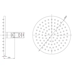Crosswater MPRO Fixed Shower Head