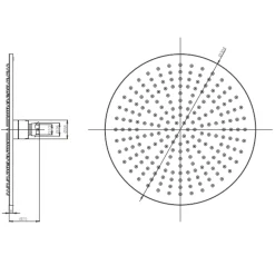 Crosswater MPRO Fixed Shower Head