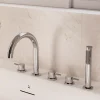 Crosswater MPRO 5 Hole Deck Mounted Bath Shower Mixer Set