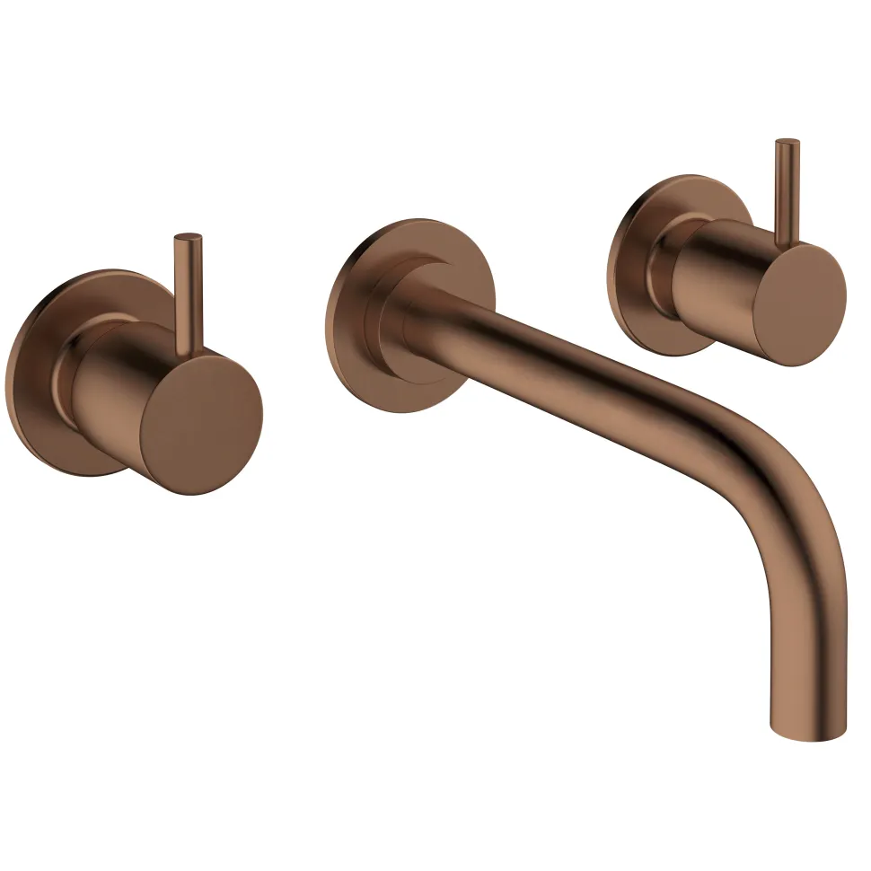 Crosswater MPRO 3 Hole Wall Mounted Basin Mixer Tap