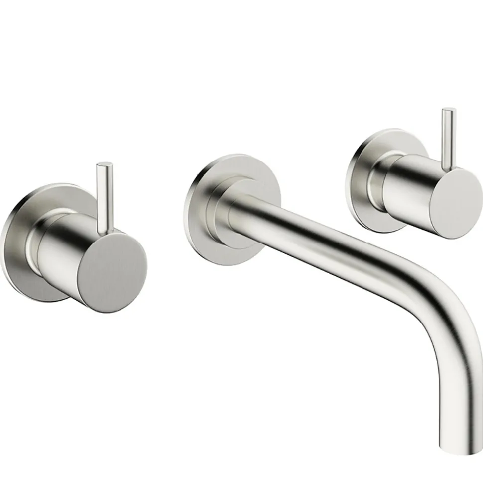 Crosswater MPRO 3 Hole Wall Mounted Basin Mixer Tap