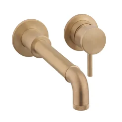 Crosswater MPRO Industrial 2 Hole Wall Mounted Basin Mixer Tap