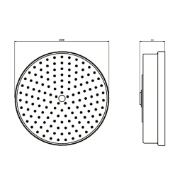 Crosswater MPRO Industrial 8 Inch Shower Head