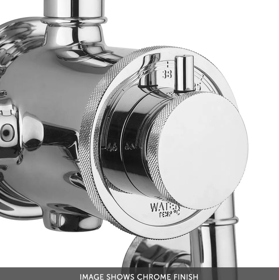 Crosswater MPRO Industrial Multifunction Thermostatic Shower Valve & Rigid Riser Kit