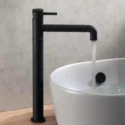 Crosswater MPRO Industrial Tall Basin Mixer Tap - Carbon Black