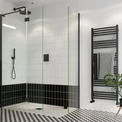 Crosswater MPRO Matt Black Heated Towel Rail