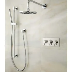 Crosswater MPRO 2 Outlet Concealed Thermostatic Shower Valve (3 Handles)