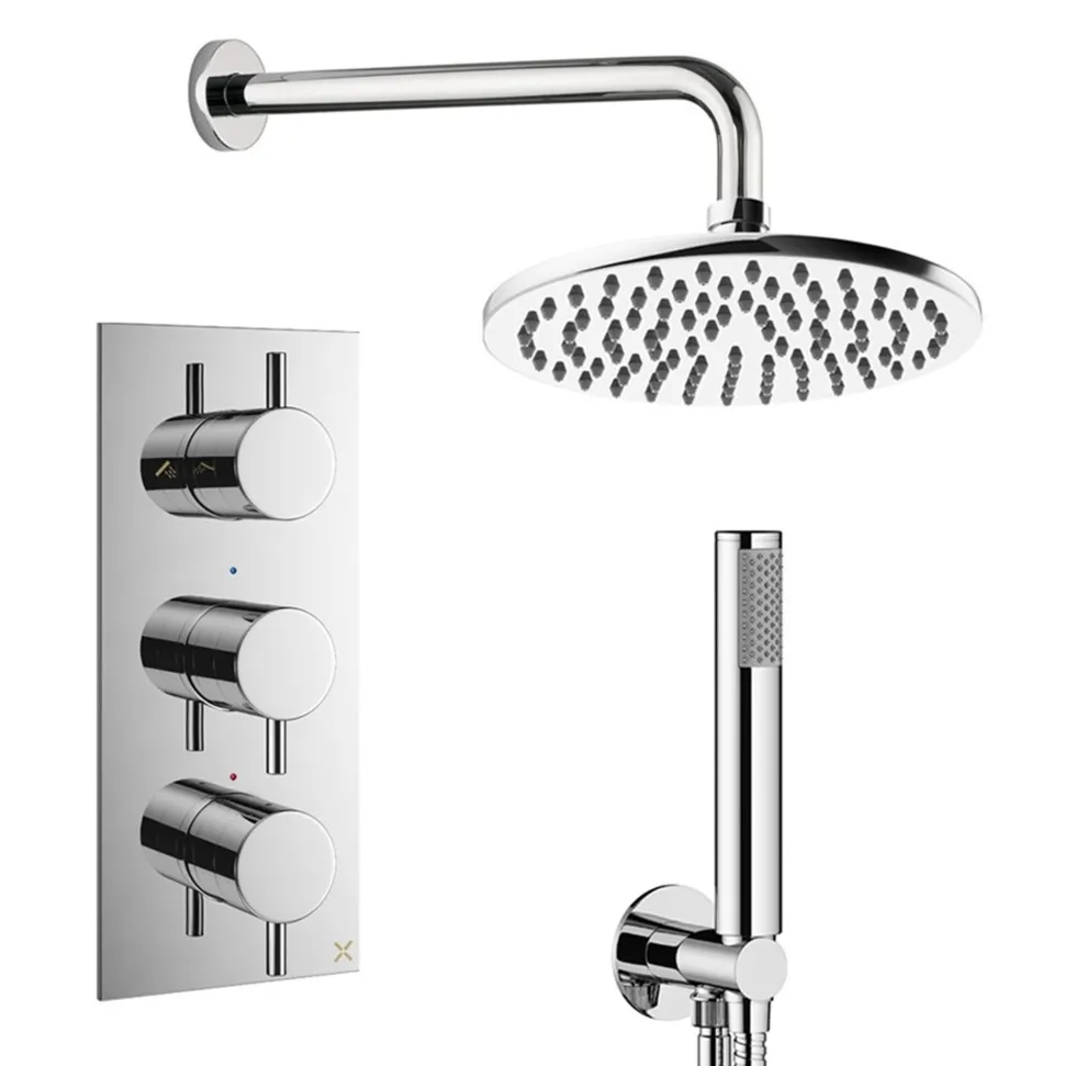Crosswater MPRO 2 Outlet 3 Handle Shower Bundle