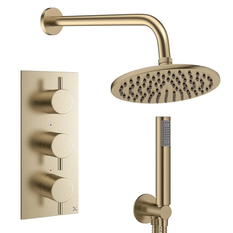 Crosswater MPRO 2 Outlet 3 Handle Shower Bundle